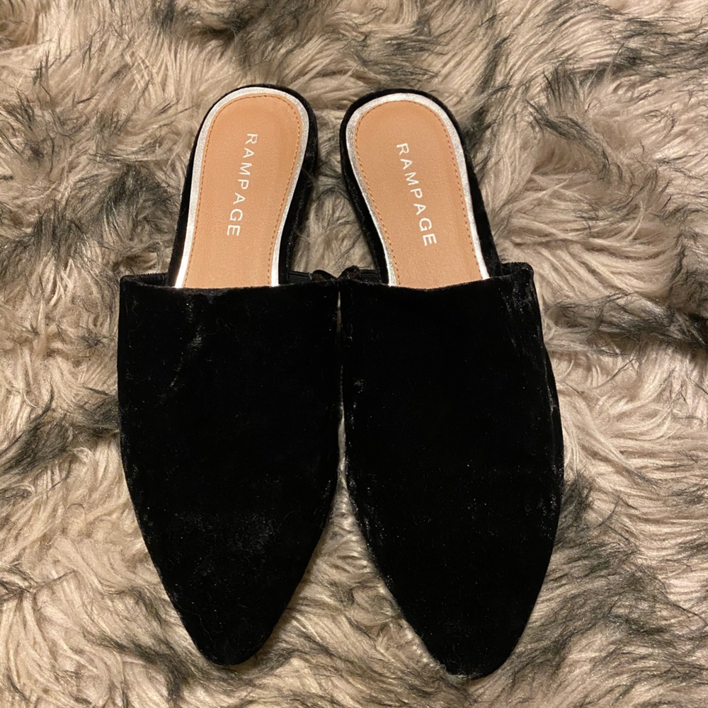 Rampage velvet mules size 7.5